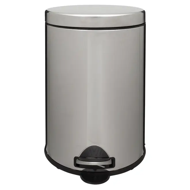 LIXEIRA COM PEDAL 20 L HOYT - INOX/PRETO - Foto 10