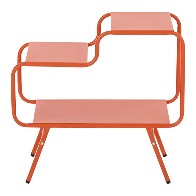 MESA LATERAL 60 CM X 30 CM SERPENTINE - LARANJA LED - Foto 4