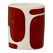 CANECA 330 ML BLOBING GROW - BRANCO/TERRACOTA - Foto 5