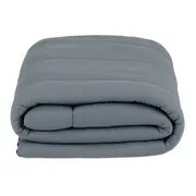 EDREDOM DUPLA-FACE CASAL/QUEEN 2,40 M X 2,50 M MISCELLAN - CINZA/ROSA CLARO - Foto 5