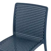 CADEIRA PARA ÁREA EXTERNA EMPILHÁVEL DOTS - ULTRAMARINE PROFUNDO - Foto 6