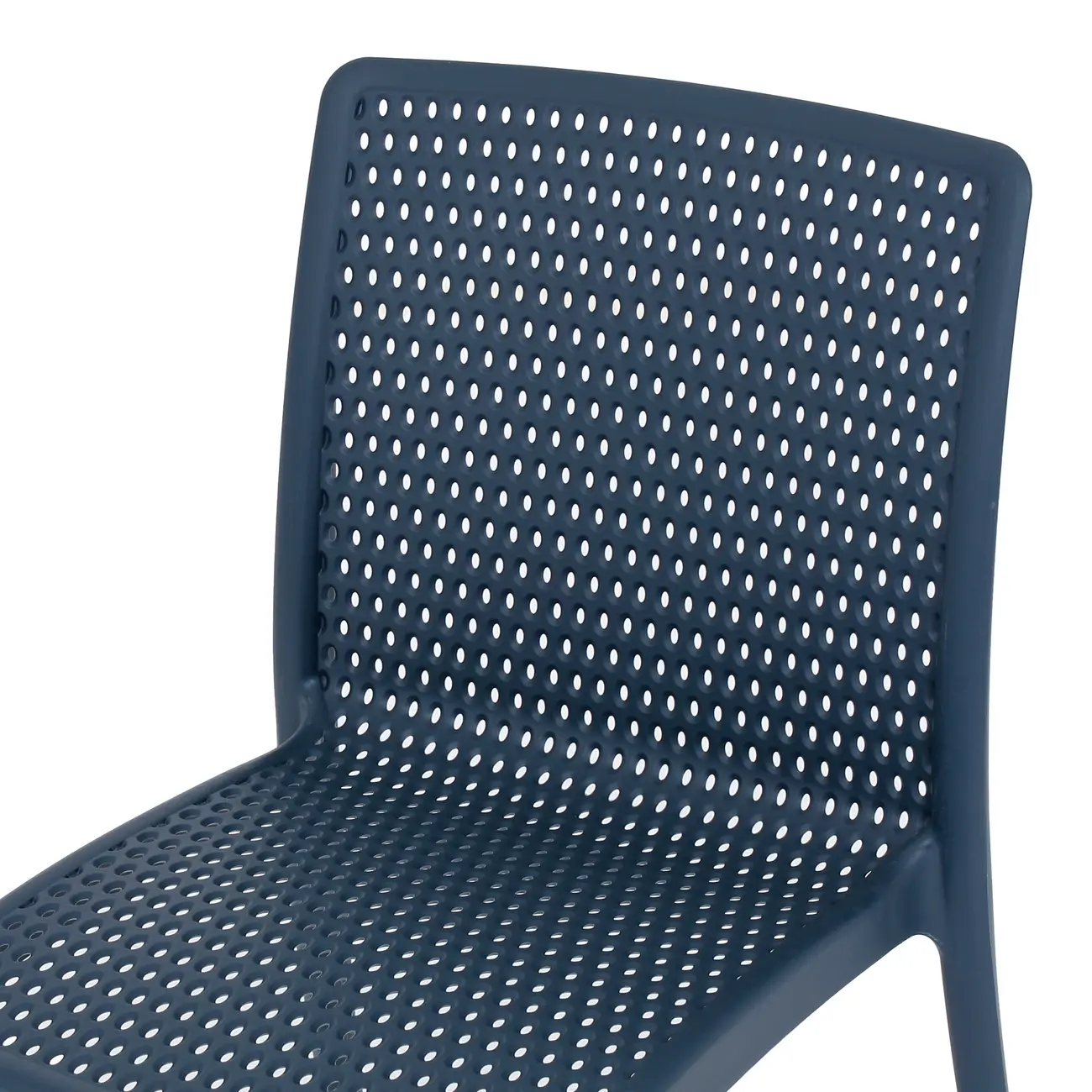 CADEIRA PARA ÁREA EXTERNA EMPILHÁVEL DOTS - ULTRAMARINE PROFUNDO - Foto 6