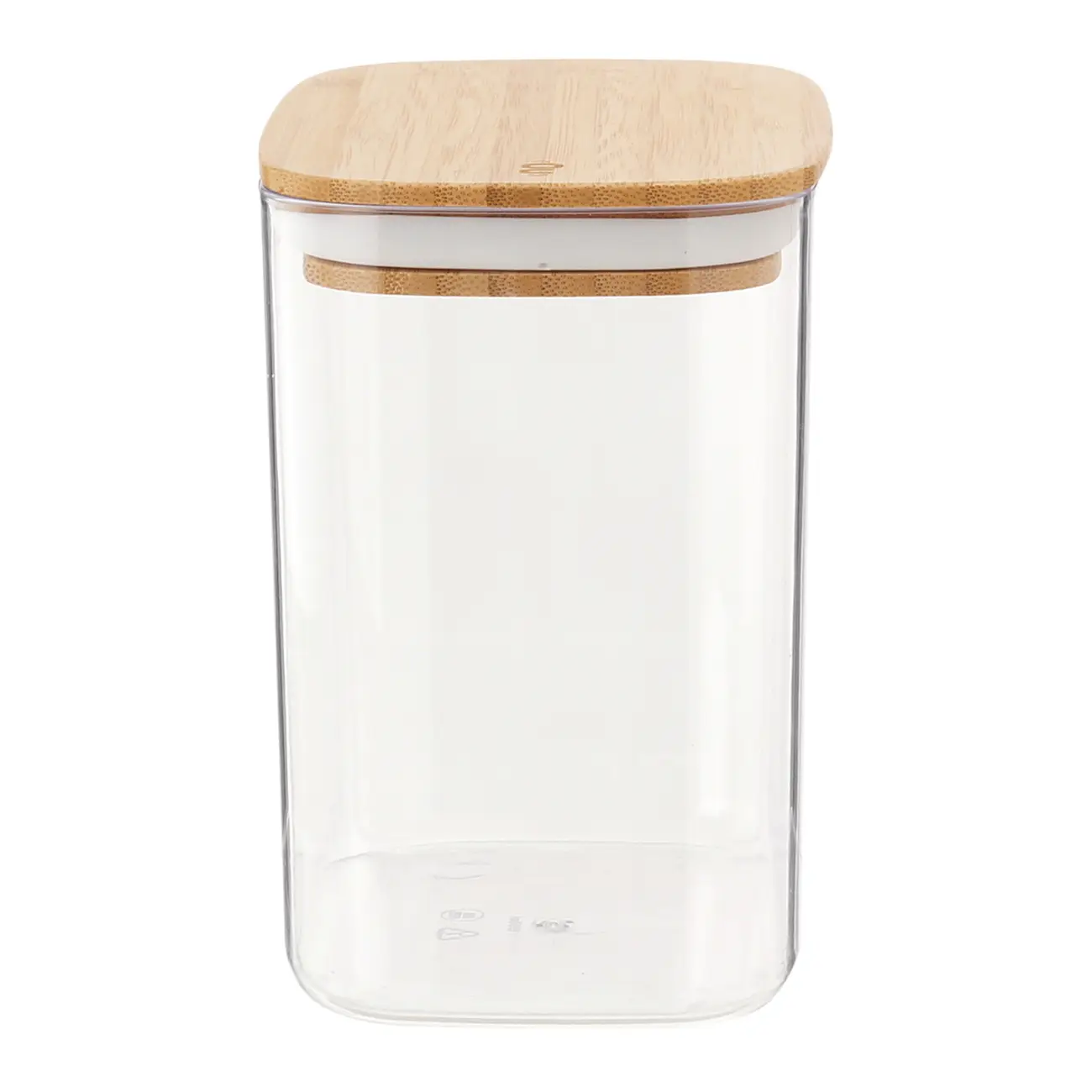 POTE HERMÉTICO 1,5 L BAMBUCCI - INCOLOR/BAMBU - Foto 3