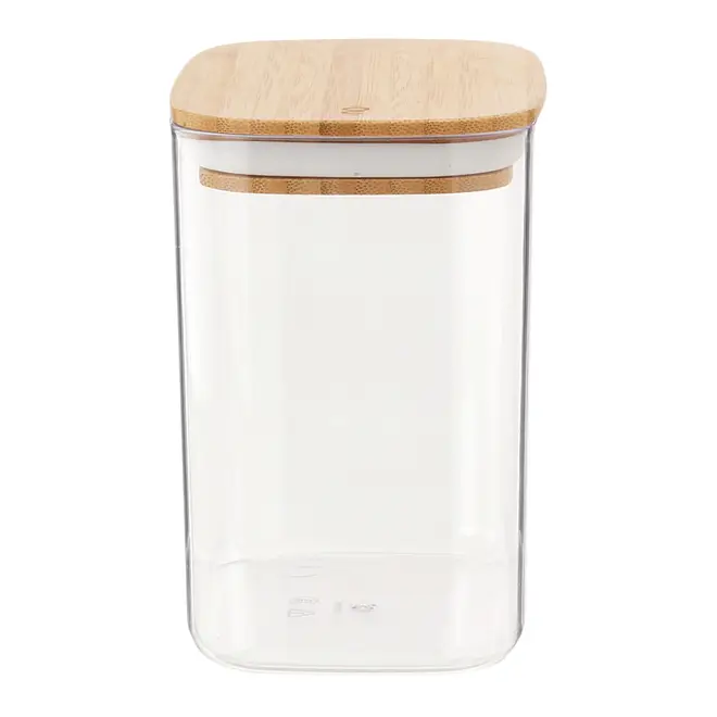 POTE HERMÉTICO 1,5 L BAMBUCCI - INCOLOR/BAMBU - Foto 3