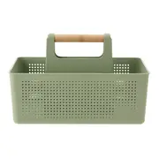 CESTO ORGANIZADOR C/ ALÇA 22 CM X 34 CM KEEPFULL - SÁLVIA/BAMBU - Foto 1