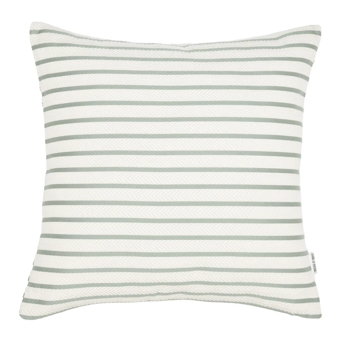 CAPA ALMOFADA 45 CM X 45 CM SOFTLY - NATURAL/SÁLVIA - Foto 1