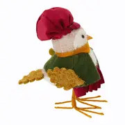 ADORNO PÁSSARO COM CACHECOL 20 CM SANTA ROCKS - MUSGO/MULTICOR - Foto 8