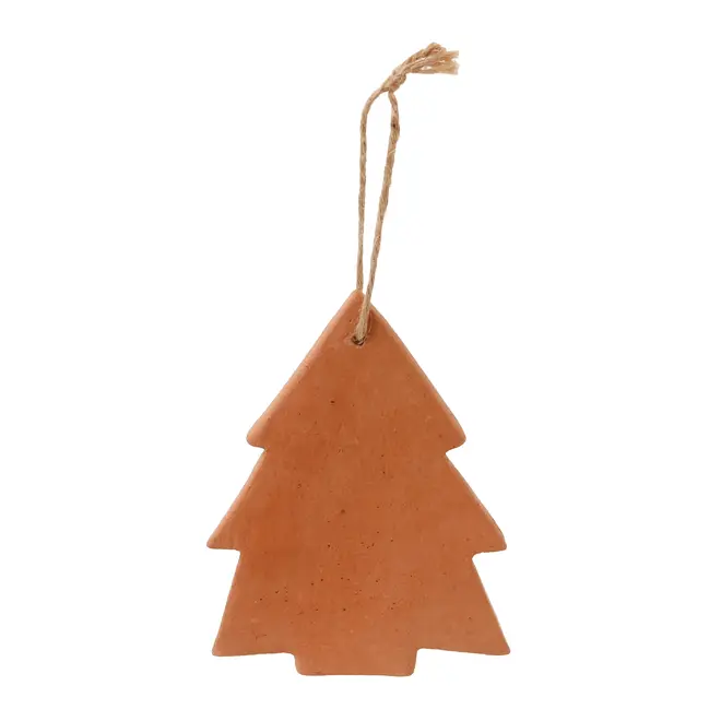 KIT COM 2 PINGENTES ÁRVORE E BOLA VILAREJO NOEL - ARGILA CRUA - Foto 4