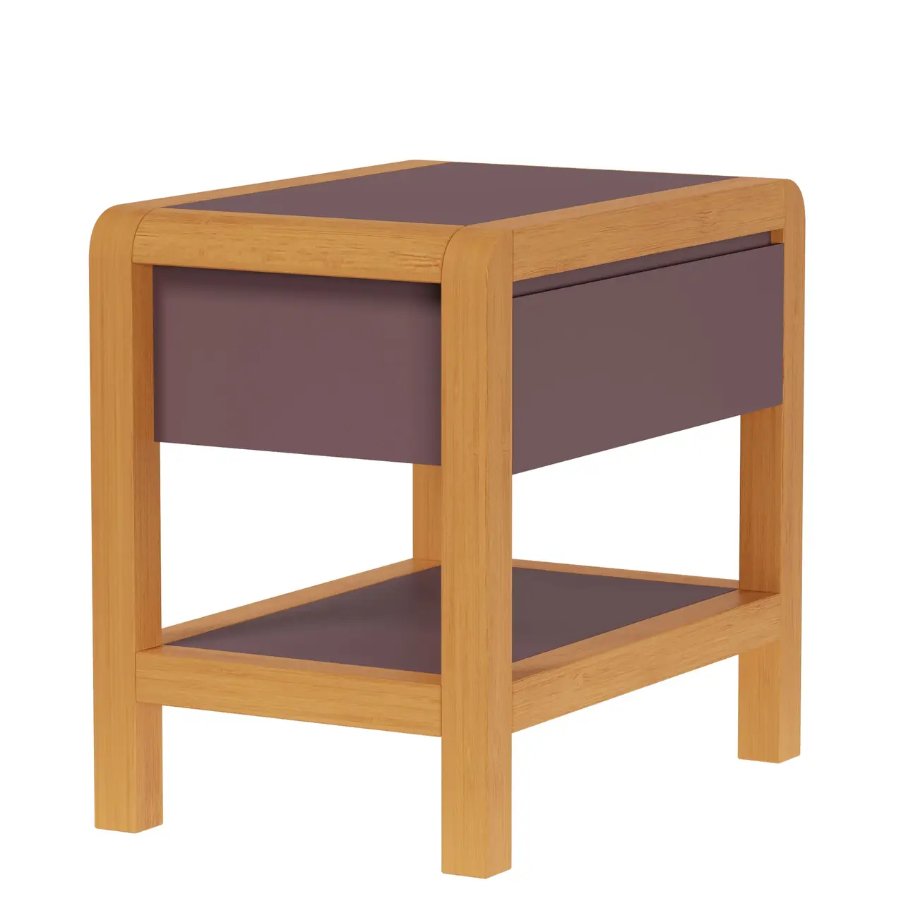 MESA DE CABECEIRA 1 GAVETA KANT - RUBY MOCHA/AMÊNDOA - Foto 13