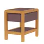 MESA DE CABECEIRA 1 GAVETA KANT - RUBY MOCHA/AMÊNDOA - Foto 13