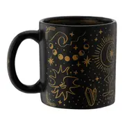 CANECA 300 ML MYSTICAL - PRETO BRILHANTE/OURO - Foto 3
