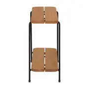 MESA LATERAL FLOREIRA BAIXA 23 CM X 50 CM CLAVE - EUCALIPTO/EUCALIPTO - Foto 3