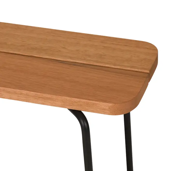 MESA LATERAL FLOREIRA BAIXA 23 CM X 50 CM CLAVE - EUCALIPTO/EUCALIPTO - Foto 4