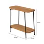 MESA LATERAL FLOREIRA BAIXA 23 CM X 50 CM CLAVE - EUCALIPTO/EUCALIPTO - Foto 6