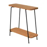 MESA LATERAL FLOREIRA ALTA 23 CM X 60 CM CLAVE - EUCALIPTO/EUCALIPTO - Foto 2