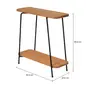 MESA LATERAL FLOREIRA ALTA 23 CM X 60 CM CLAVE - EUCALIPTO/EUCALIPTO - Foto 6