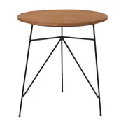 MESA REDONDA 68 CM CLAVE - PRETO/EUCALIPTO - Foto 1