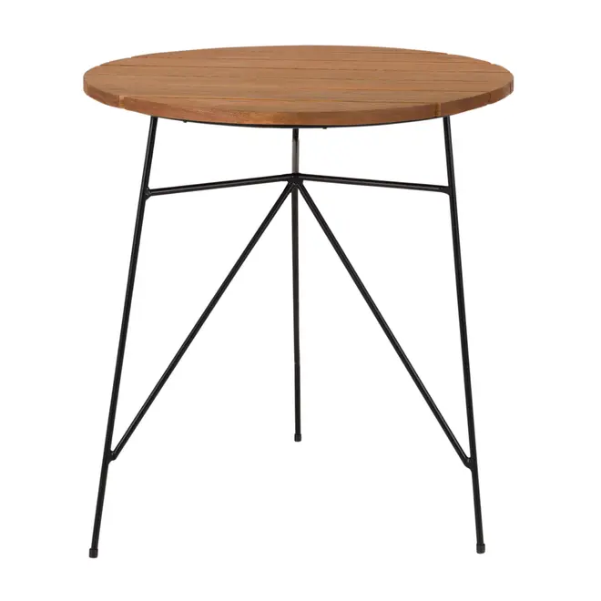 MESA REDONDA 68 CM CLAVE - PRETO/EUCALIPTO - Foto 1