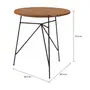 MESA REDONDA 68 CM CLAVE - PRETO/EUCALIPTO - Foto 5