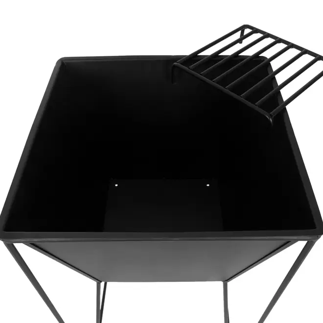 FIRE PIT / LAREIRA EXTERNA 38 CM X 80 CM X 80 CM BRASA - PRETO - Foto 6