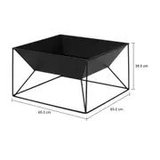 FIRE PIT / LAREIRA EXTERNA 38 CM X 65 CM X 65 CM BRASA - PRETO - Foto 7