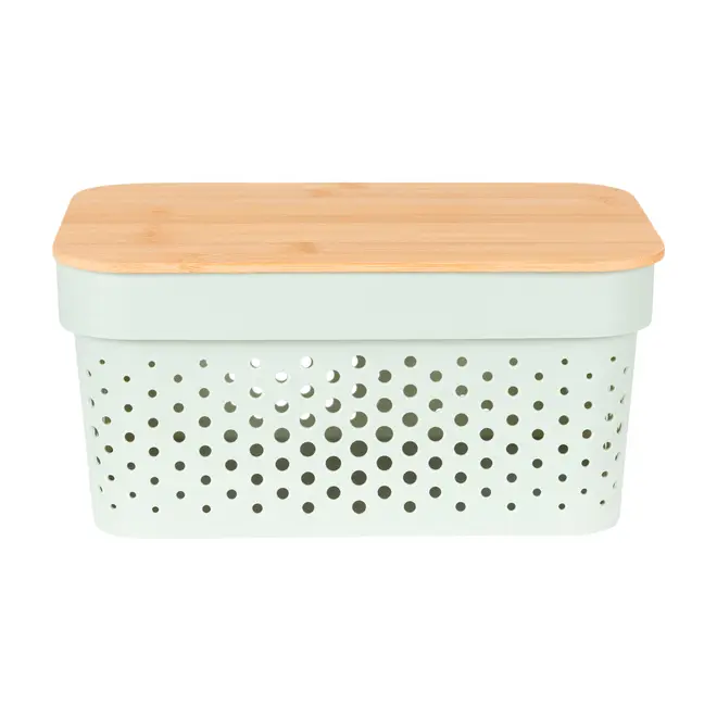 CAIXA 12 CM X 26 CM X 17 CM BAMBUMIX - BAMBU/SÁLVIA - Foto 1