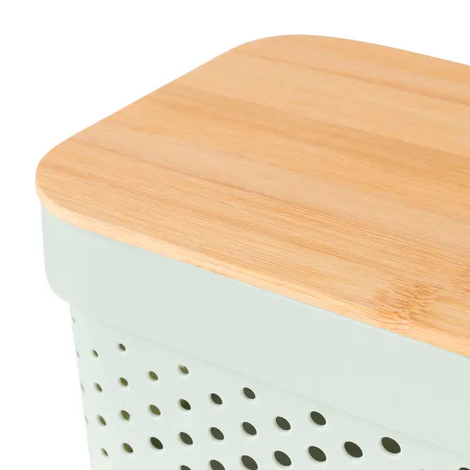 CAIXA 12 CM X 26 CM X 17 CM BAMBUMIX - BAMBU/SÁLVIA - Foto 6