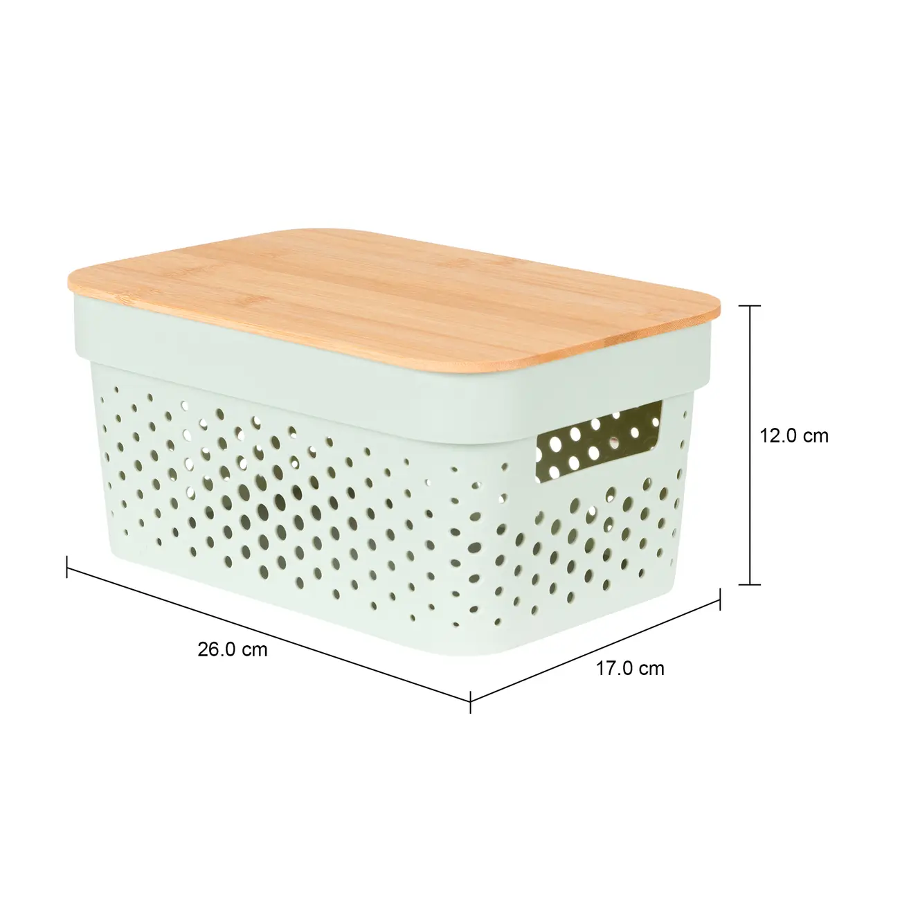 CAIXA 12 CM X 26 CM X 17 CM BAMBUMIX - BAMBU/SÁLVIA - Foto 7