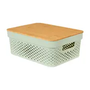 CAIXA 14 CM X 35 CM X 26 CM BAMBUMIX - BAMBU/SÁLVIA - Foto 2
