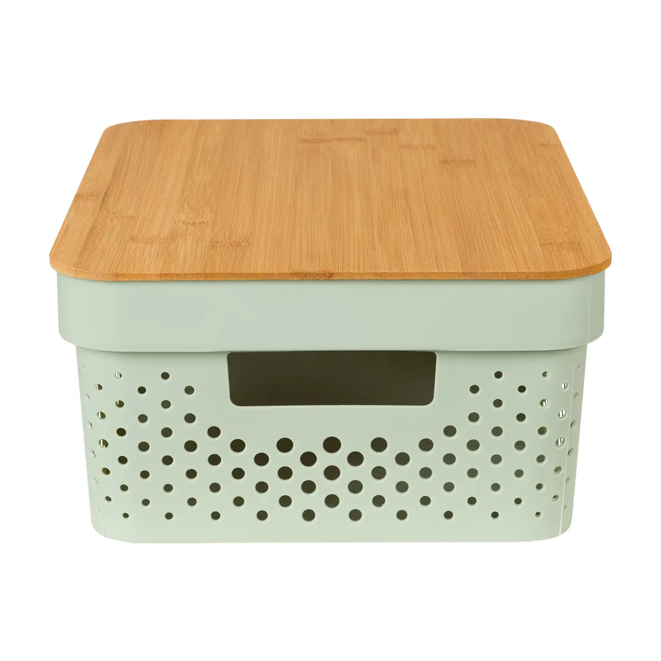 CAIXA 14 CM X 35 CM X 26 CM BAMBUMIX - BAMBU/SÁLVIA - Foto 3