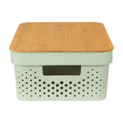 CAIXA 14 CM X 35 CM X 26 CM BAMBUMIX - BAMBU/SÁLVIA - Foto 3