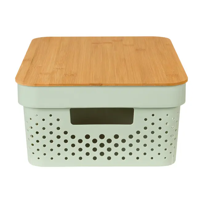 CAIXA 14 CM X 35 CM X 26 CM BAMBUMIX - BAMBU/SÁLVIA - Foto 3