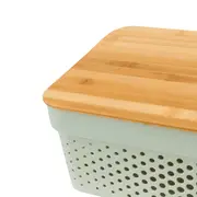 CAIXA 14 CM X 35 CM X 26 CM BAMBUMIX - BAMBU/SÁLVIA - Foto 5