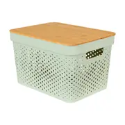 CAIXA 22 CM X 35 CM X 26 CM BAMBUMIX - BAMBU/SÁLVIA - Foto 2