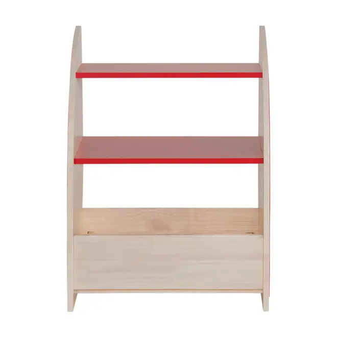 ESTANTE INFANTIL 54 CM X 73 CM ARCA-ÍRIS - NATURAL WASHED/MULTICOR - Foto 2