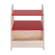 ESTANTE INFANTIL 54 CM X 73 CM ARCA-ÍRIS - NATURAL WASHED/MULTICOR - Foto 5