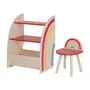 ESTANTE INFANTIL 54 CM X 73 CM ARCA-ÍRIS - NATURAL WASHED/MULTICOR - Foto 6