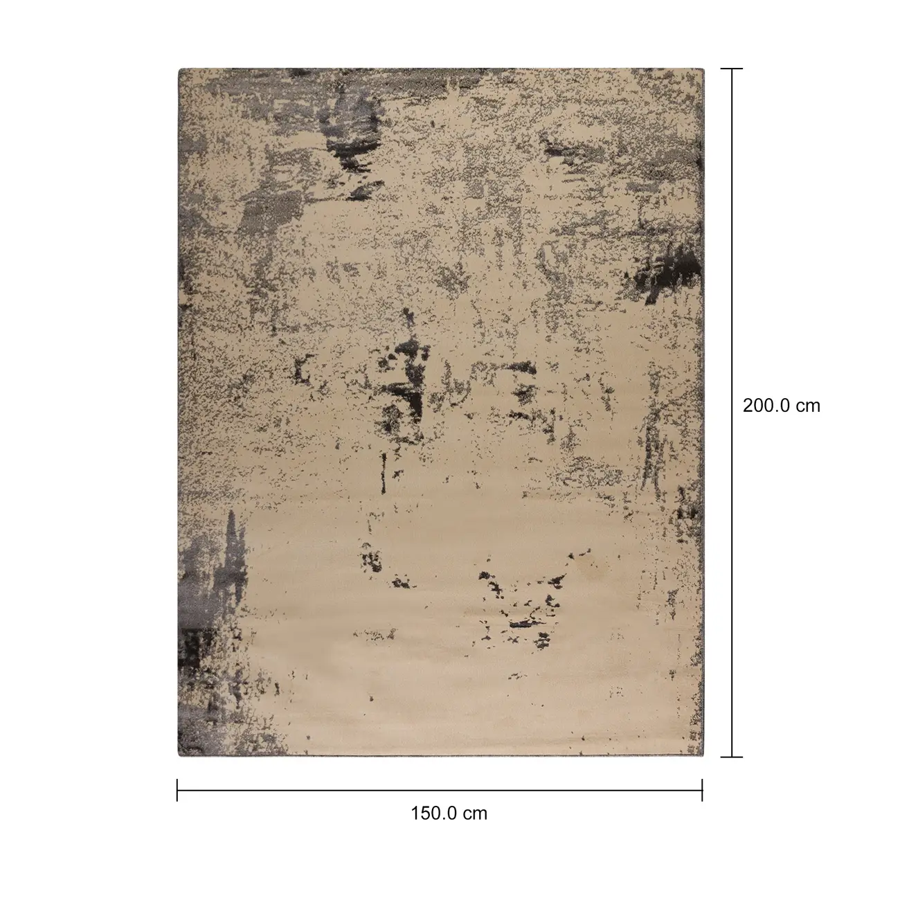 TAPETE 1,50 M X 2 M ANDRÔMEDA - KONKRET/CINZA - Foto 7
