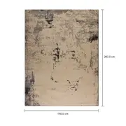 TAPETE 1,50 M X 2 M ANDRÔMEDA - KONKRET/CINZA - Foto 7