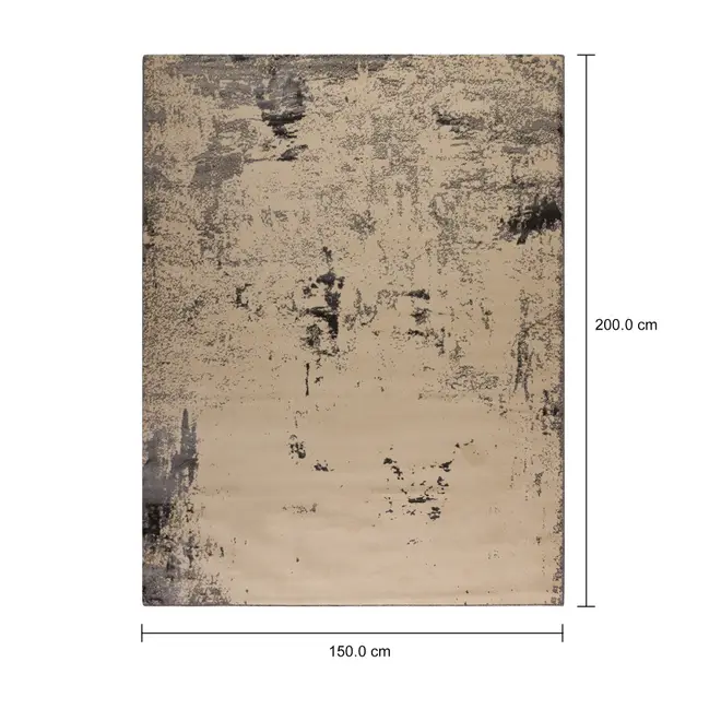 TAPETE 1,50 M X 2 M ANDRÔMEDA - KONKRET/CINZA - Foto 7