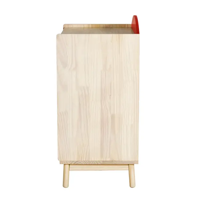 ARCA-ÍRIS CÔMODA 4 GAVETAS 75 CM X 47 CM - NATURAL WASHED/MULTICOR - Foto 4