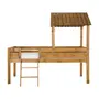CAMA DE SOLTEIRO COM ESCADA 78 CM WOOD CAMP - ENCERADO CASTANHO - Foto 1