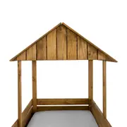 CAMA DE SOLTEIRO COM ESCADA 78 CM WOOD CAMP - ENCERADO CASTANHO - Foto 6