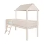 CAMA DE SOLTEIRO COM ESCADA 78 CM WOOD CAMP - BRANCO LAVADO - Foto 2