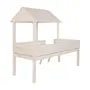 CAMA DE SOLTEIRO COM ESCADA 78 CM WOOD CAMP - BRANCO LAVADO - Foto 4