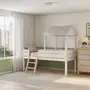CAMA DE SOLTEIRO COM ESCADA 78 CM WOOD CAMP - BRANCO LAVADO - Foto 11