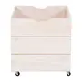 CAIXA ORGANIZADORA COM RODÍZIOS 50 CM X 50 CM X 60 CM WOOD - BRANCO LAVADO - Foto 1