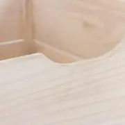 CAIXA ORGANIZADORA COM RODÍZIOS 50 CM X 50 CM X 60 CM WOOD - BRANCO LAVADO - Foto 4