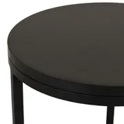 STABIL MESA LATERAL ALTA REDONDA 30 CM - PRETO/PRETO - Foto 3