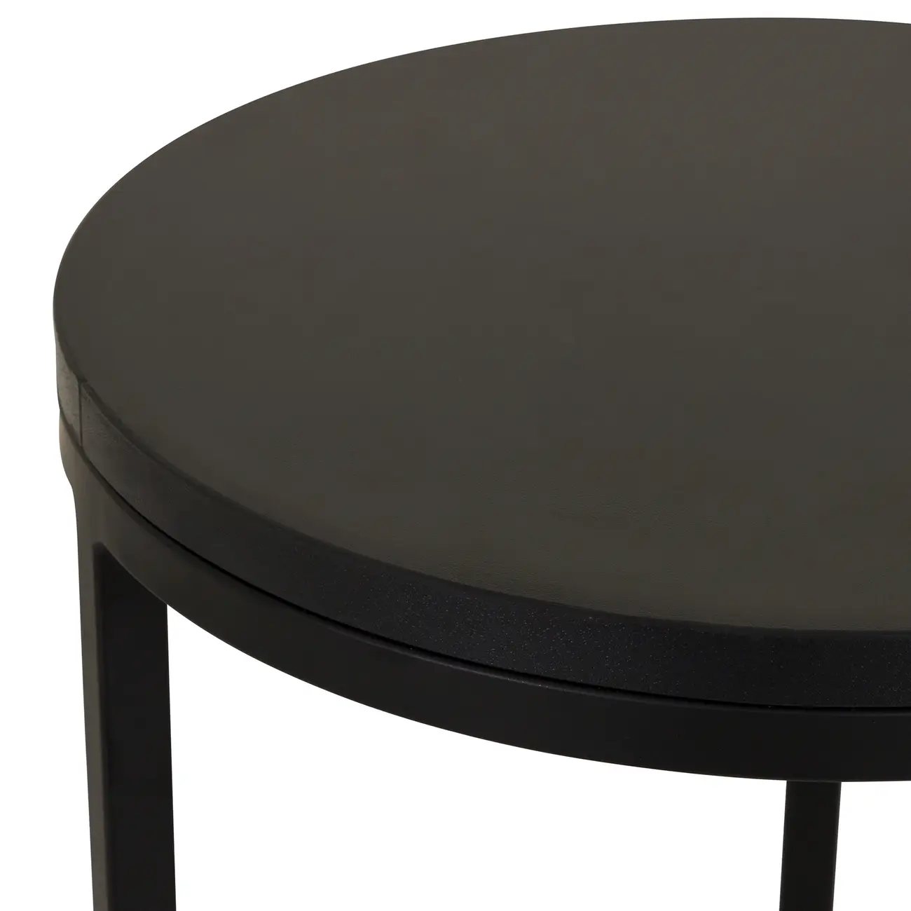 STABIL MESA LATERAL ALTA REDONDA 30 CM - PRETO/PRETO - Foto 3